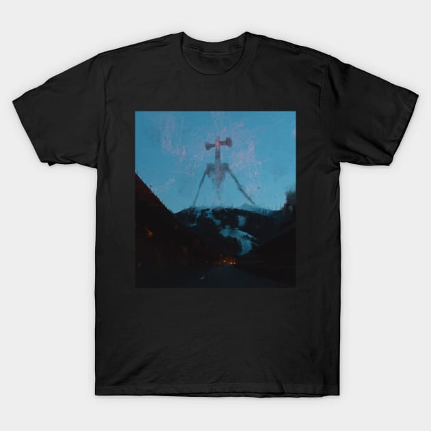 Siren Head... T-Shirt by DarkIndigo